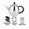 REGENT UJI TEAPOT S/STEEL WITH BLACK BAKELITE HANDLE & KNOB, 1LT