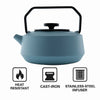 REGENT CAST IRON NAMBU TEKKI JAPANESE STYLE TEAPOT BLUE, 900ML