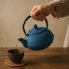 REGENT CAST IRON CHINESE TEAPOT BLUE, 600ML