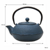 REGENT CAST IRON CHINESE TEAPOT BLUE, 600ML