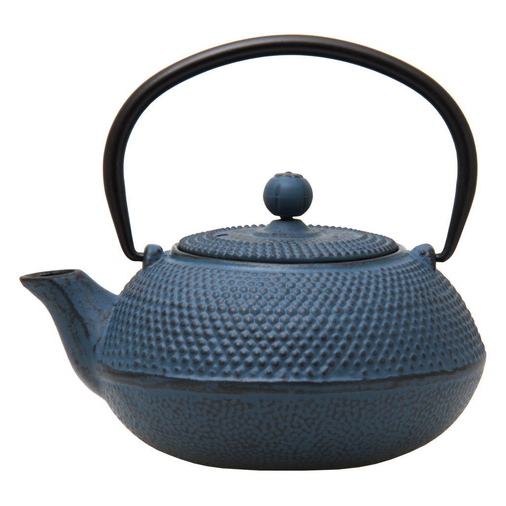 REGENT CAST IRON CHINESE TEAPOT BLUE, 600ML