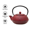REGENT CAST IRON CHINESE TEAPOT RED, 600ML