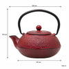 REGENT CAST IRON CHINESE TEAPOT RED, 600ML