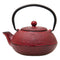 REGENT CAST IRON CHINESE TEAPOT RED, (600ML)