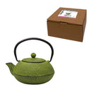 REGENT CAST IRON CHINESE TEAPOT LIME GREEN, 600ML