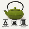 REGENT CAST IRON CHINESE TEAPOT LIME GREEN, (600ML)