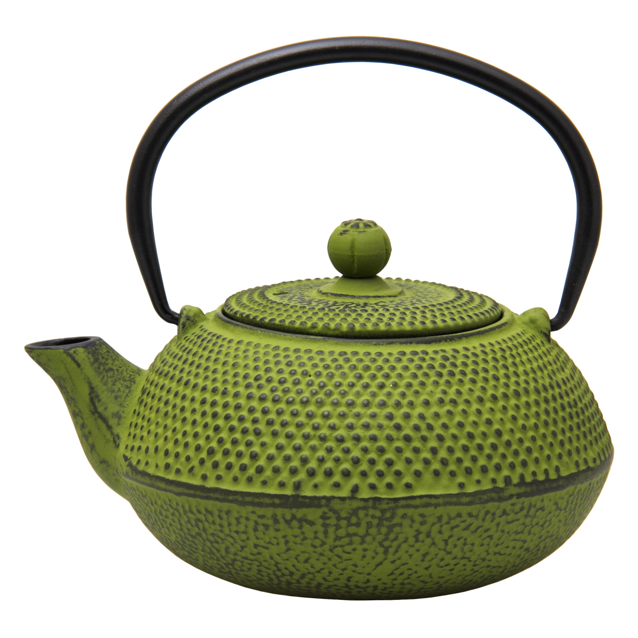 REGENT CAST IRON CHINESE TEAPOT LIME GREEN, 600ML