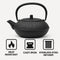 REGENT CAST IRON CHINESE TEAPOT BLACK, (850ML)