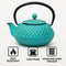 REGENT CAST IRON CHINESE TEAPOT TURQUOISE, (500ML)