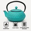 REGENT CAST IRON CHINESE TEAPOT TURQUOISE, (500ML)