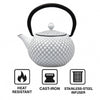 REGENT CAST IRON CHINESE TEAPOT WHITE, (500ML)