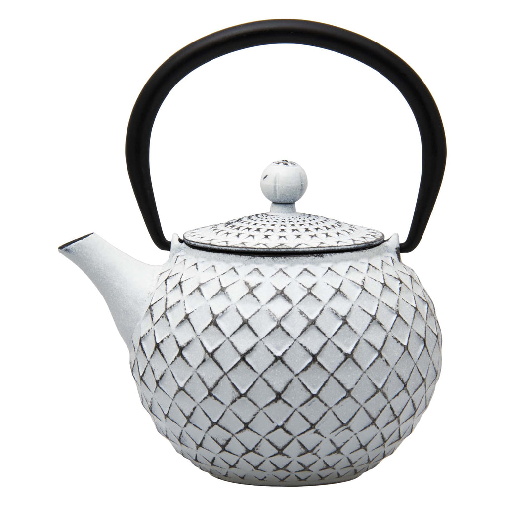 REGENT CAST IRON CHINESE TEAPOT WHITE, 500ML