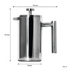 REGENT COLOMBIA COFFEE MAKER DOUBLE WALLED ST STEEL 3 CUP, 350ML