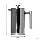 REGENT COLOMBIA COFFEE MAKER DOUBLE WALLED ST STEEL 8 CUP, (1LT)