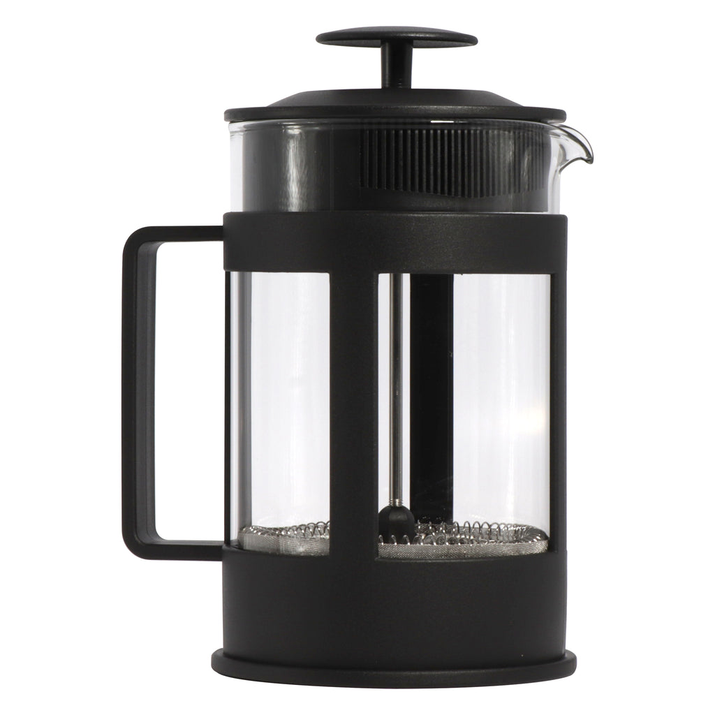 REGENT COFFEE PLUNGER BLACK WITH PLASTIC FRAME 6/8 CUP, 800ML