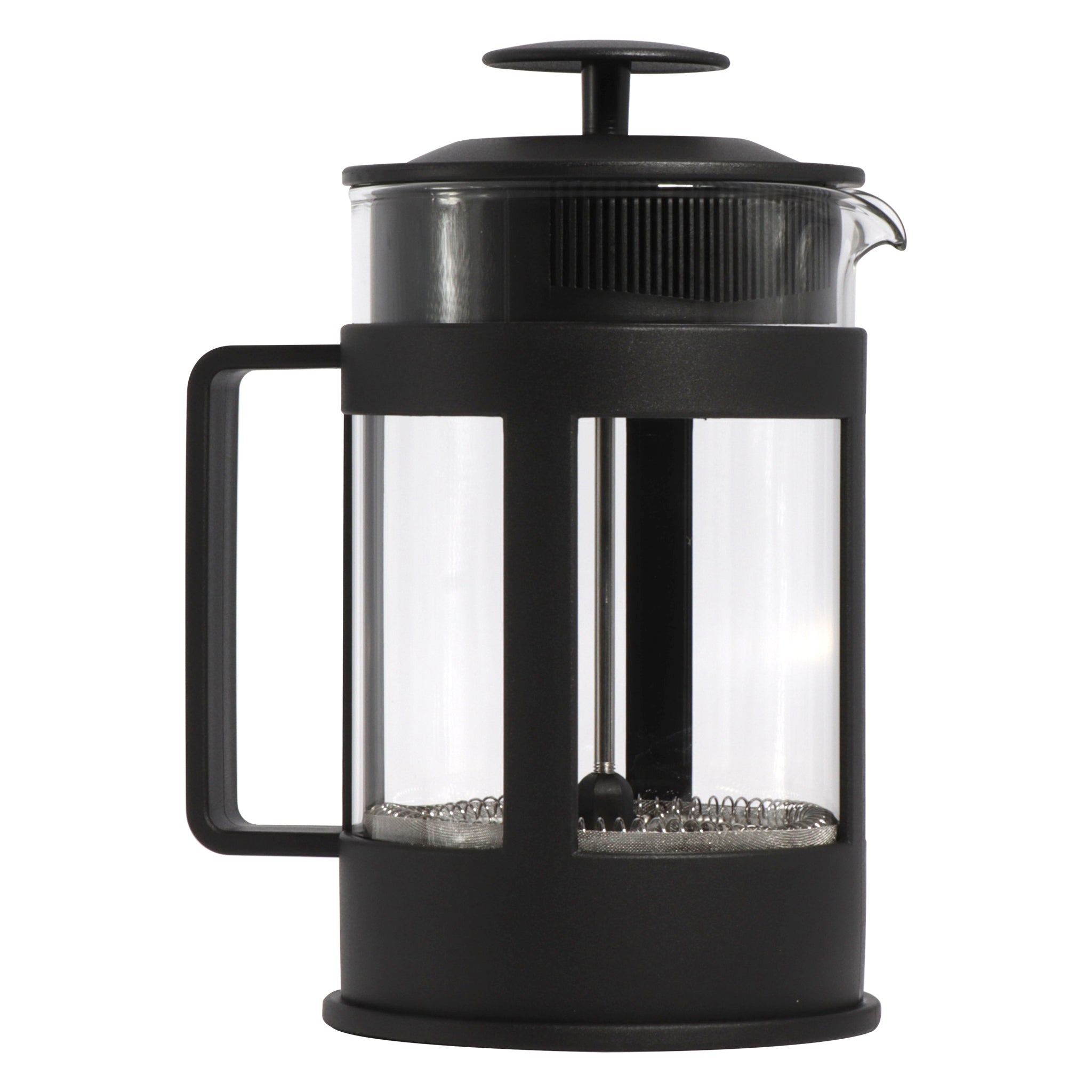 REGENT COFFEE PLUNGER BLACK WITH PLASTIC FRAME 6/8 CUP, 800ML