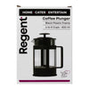 REGENT COFFEE PLUNGER BLACK WITH PLASTIC FRAME 6/8 CUP, 800ML