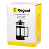 REGENT COFFEE PLUNGER BLACK WITH PLASTIC FRAME 6/8 CUP, 800ML