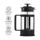 REGENT COFFEE PLUNGER BLACK WITH PLASTIC FRAME 3 CUP, 350ML
