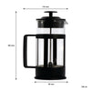 REGENT COFFEE PLUNGER BLACK WITH PLASTIC FRAME 3 CUP, 350ML