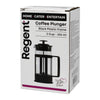 REGENT COFFEE PLUNGER BLACK WITH PLASTIC FRAME 3 CUP, 350ML