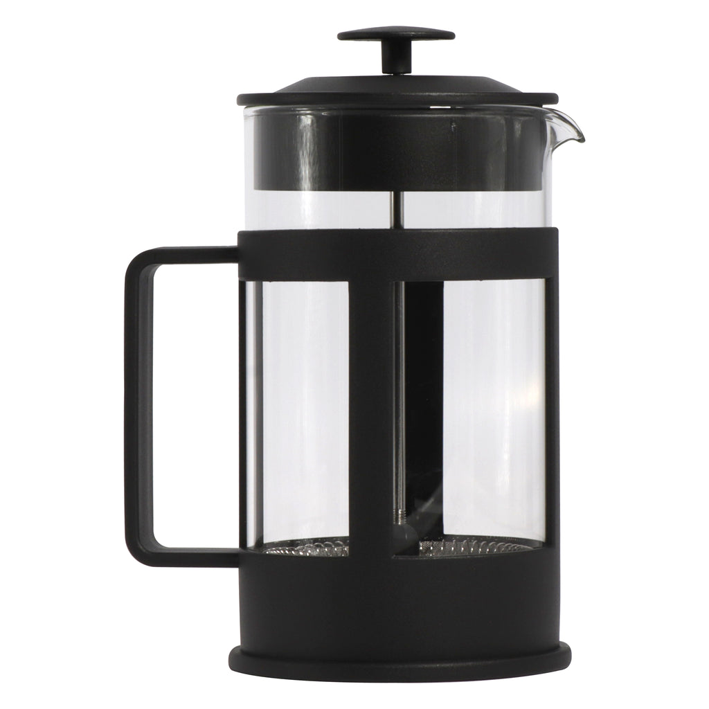 REGENT COFFEE PLUNGER BLACK WITH PLASTIC FRAME 6 CUP, 600ML