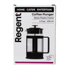 REGENT COFFEE PLUNGER BLACK WITH PLASTIC FRAME 6 CUP, 600ML