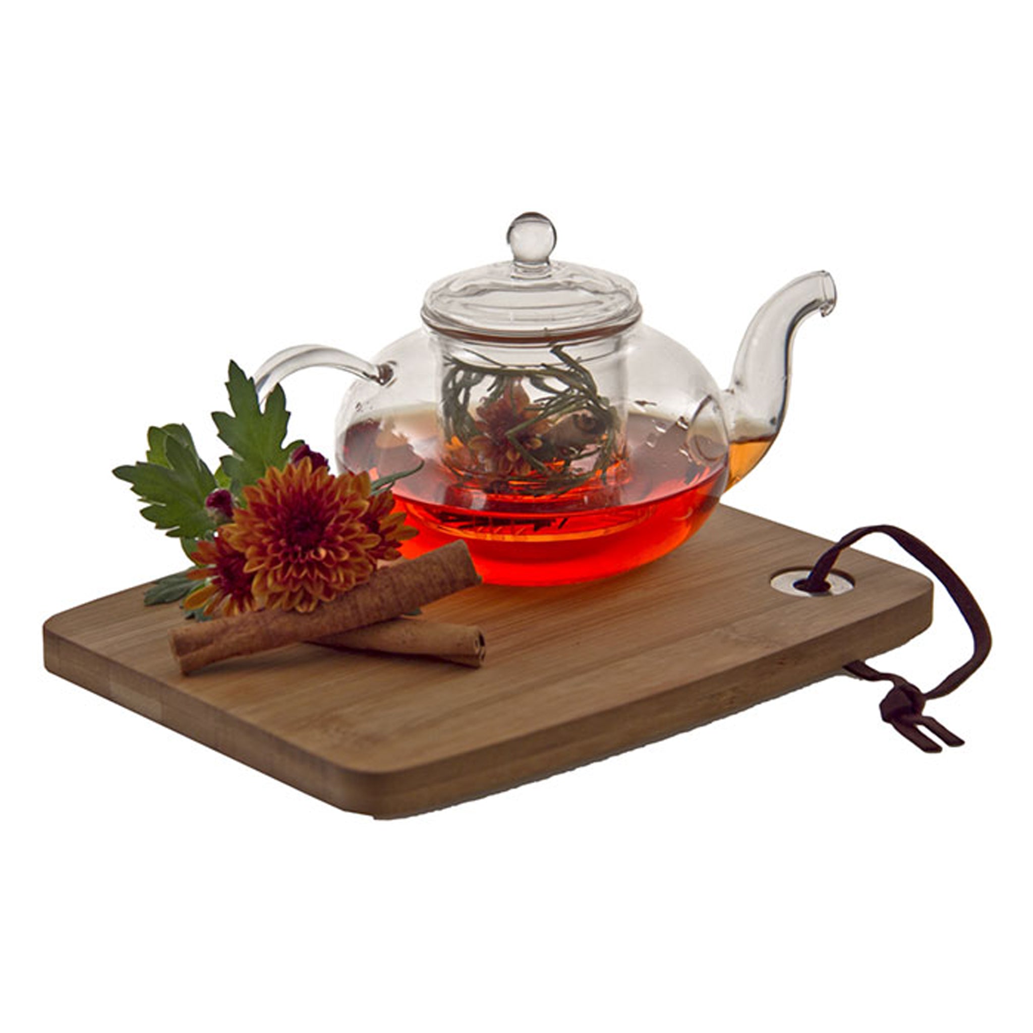 REGENT BOROSILICATE GLASS TEAPOT WITH INFUSER AND LID, 450ML