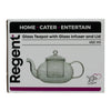 REGENT BOROSILICATE GLASS TEAPOT WITH INFUSER AND LID, 450ML