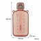 REGENT RECTANGULAR TRANSPARENT WATER BOTTLE PLASTIC WITH STRAP PINK, 750ML (100X55X210MM)