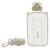 REGENT RECTANGULAR TRANSPARENT WATER BOTTLE PLASTIC WITH STRAP CREAM, 750ML