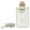 REGENT RECTANGULAR TRANSPARENT WATER BOTTLE PLASTIC WITH STRAP CREAM, 750ML