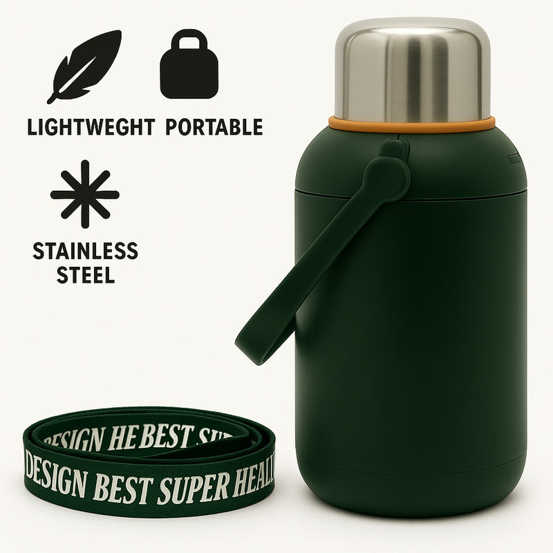REGENT SPORTS VACUUM FLASK STAINLESS STEEL EMERALD GREEN, 1.3LT