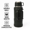 REGENT LARGE VACUUM FLASK STAINLESS STEEL WITH CUP LID KHAKI GREEN, 2L