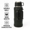 REGENT LARGE VACUUM FLASK STAINLESS STEEL WITH CUP LID KHAKI GREEN, 2LT