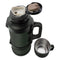 REGENT LARGE VACUUM FLASK STAINLESS STEEL WITH CUP LID KHAKI GREEN, 2LT (120MMDIAX330MM)