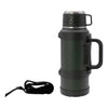 REGENT LARGE VACUUM FLASK STAINLESS STEEL WITH CUP LID KHAKI GREEN, 2L