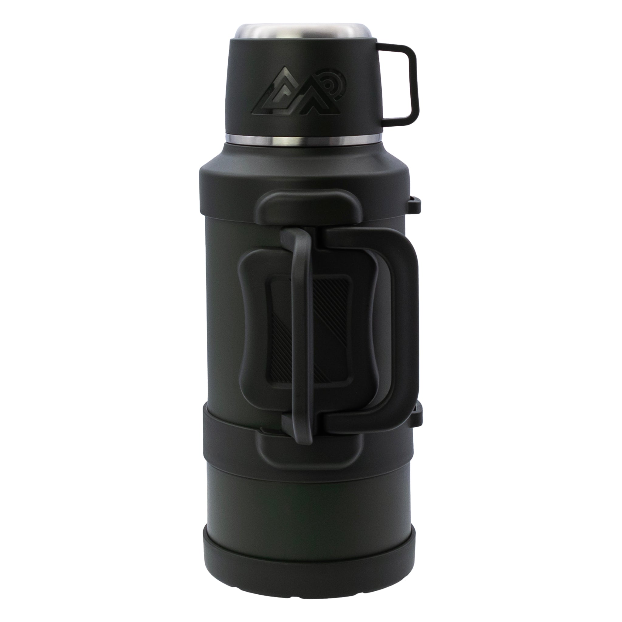REGENT LARGE VACUUM FLASK STAINLESS STEEL WITH CUP LID KHAKI GREEN, 3.2L