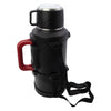 REGENT LARGE VACUUM FLASK STAINLESS STEEL WITH CUP LID MATT BLACK, 3.2L