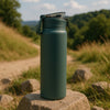 REGENT TRAVEL VACUUM FLASK STAINLESS STEEL WITH SIP STRAW SAGE GREEN, 900ML