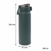 REGENT TRAVEL VACUUM FLASK STAINLESS STEEL WITH SIP STRAW SAGE GREEN, 900ML