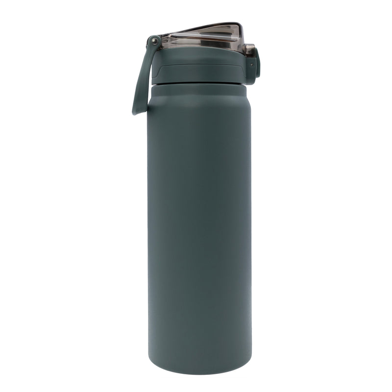REGENT TRAVEL VACUUM FLASK STAINLESS STEEL WITH SIP STRAW SAGE GREEN, 900ML (80MM DIA X 260MM)
