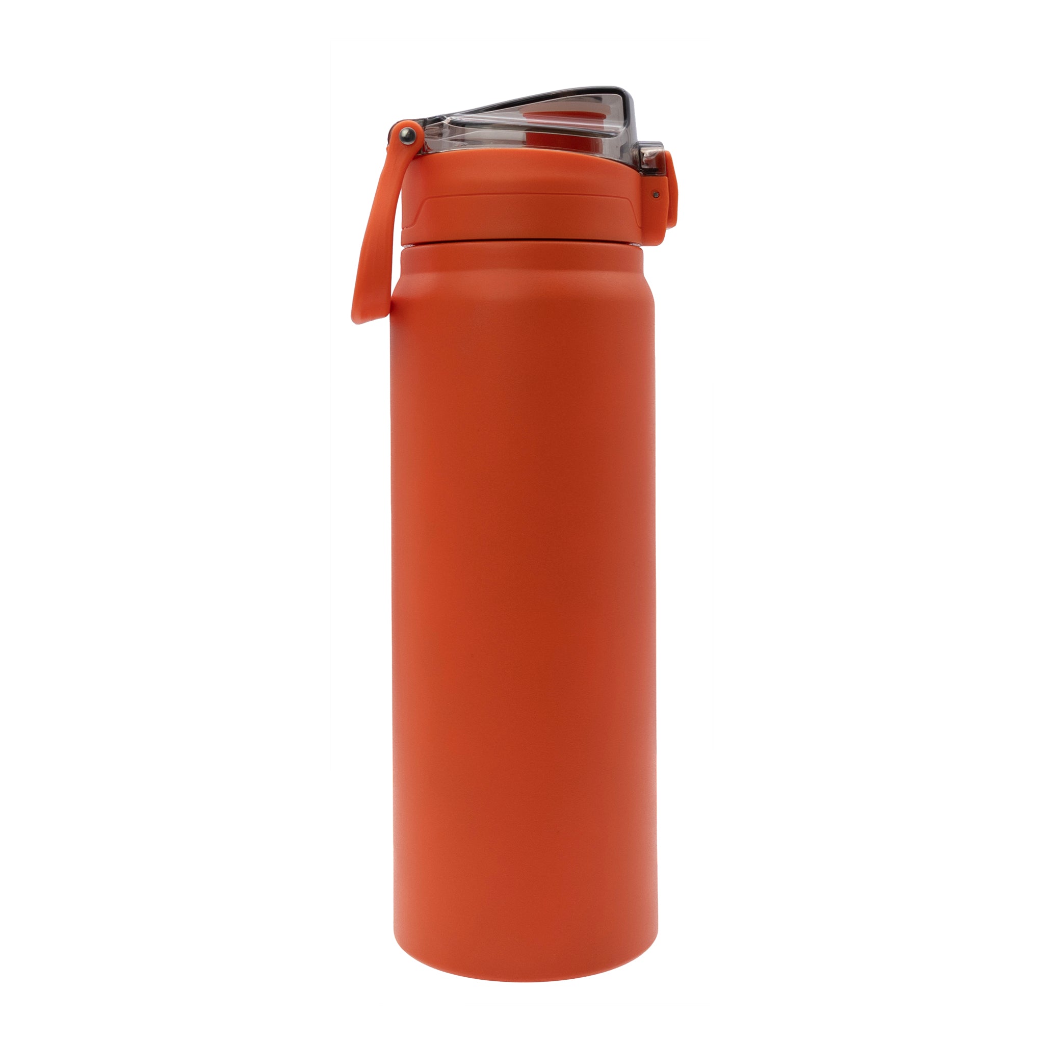 REGENT TRAVEL VACUUM FLASK STAINLESS STEEL WITH SIP STRAW ORANGE, 900ML