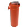 REGENT TRAVEL VACUUM FLASK STAINLESS STEEL WITH SIP STRAW ORANGE, 900ML