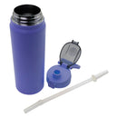 REGENT TRAVEL VACUUM FLASK STAINLESS STEEL WITH SIP STRAW LILAC, 900ML