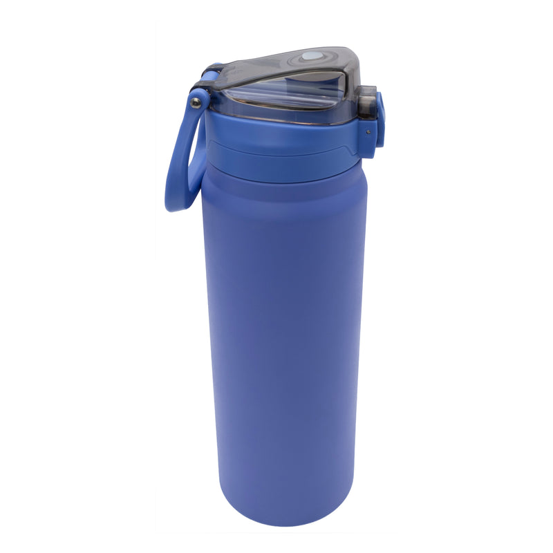 REGENT TRAVEL VACUUM FLASK STAINLESS STEEL WITH SIP STRAW LILAC, 900ML