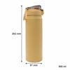 REGENT TRAVEL VACUUM FLASK STAINLESS STEEL WITH SIP STRAW YELLOW, 900ML