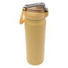 REGENT TRAVEL VACUUM FLASK STAINLESS STEEL WITH SIP STRAW YELLOW, 900ML