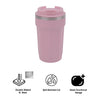 REGENT DOUBLE WALL STAINLESS STEEL TRAVEL MUG PINK, 510ML