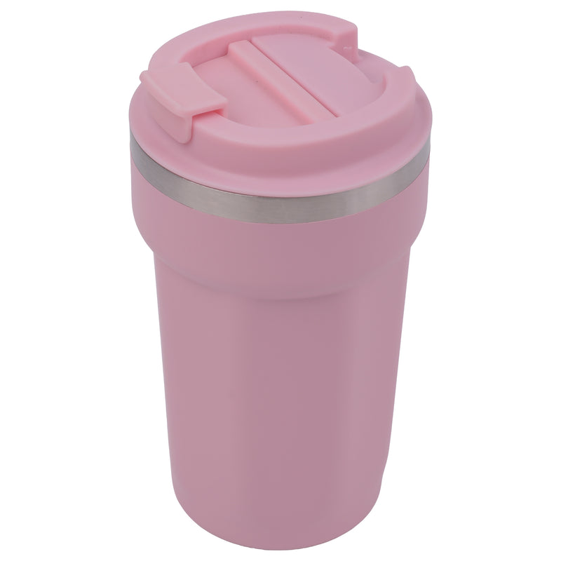 REGENT DOUBLE WALL STAINLESS STEEL TRAVEL MUG PINK, 510ML